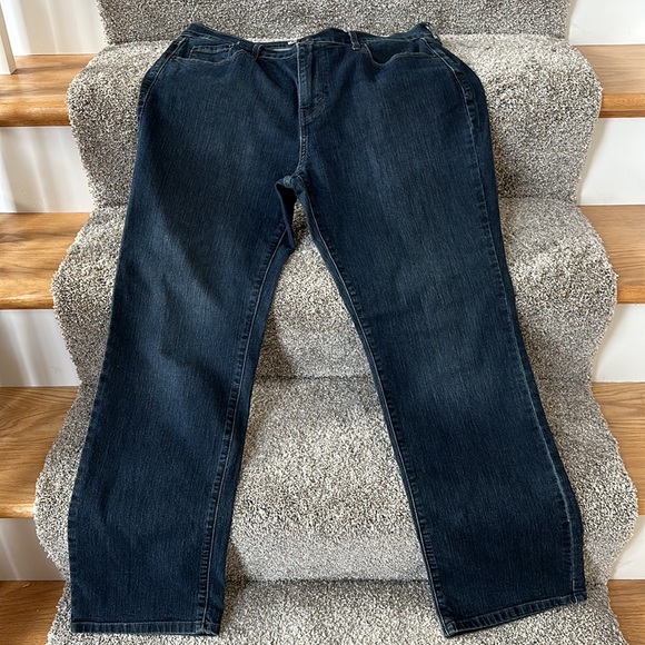 Levi’s 505 Straight Leg Dark Wash Jeans - Picture 2 of 8
